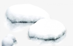 雪块雪冬季双旦素材