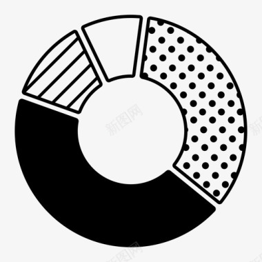 精钢表甜甜圈图表数据图表图标