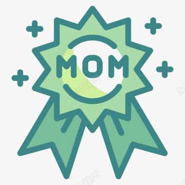 奖励母亲节27双色调图标