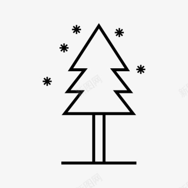 雪中之树松树30冬图标
