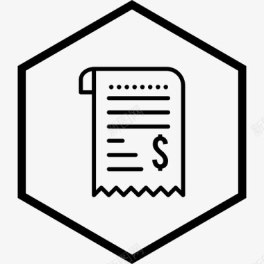 收据收据帐单现金收据图标