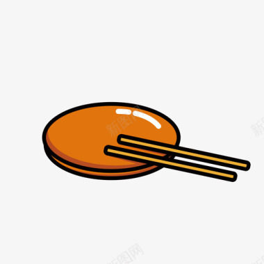 盘子筷子图标