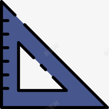 三角尺图案168线颜色图标
