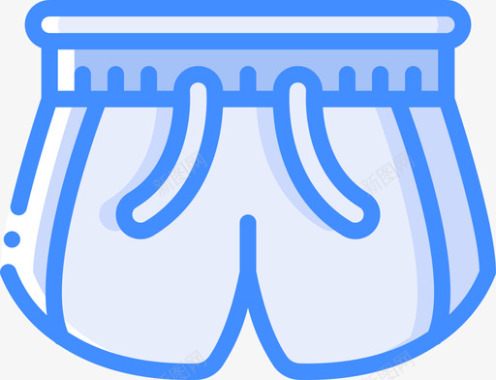 游泳短裤夏季运动会2蓝色图标