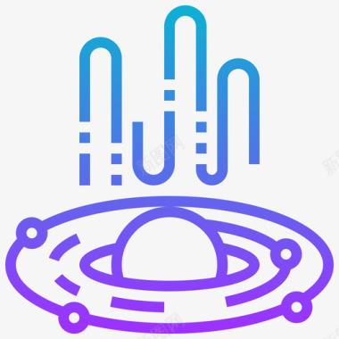 黑洞黑洞航天技术11梯度图标