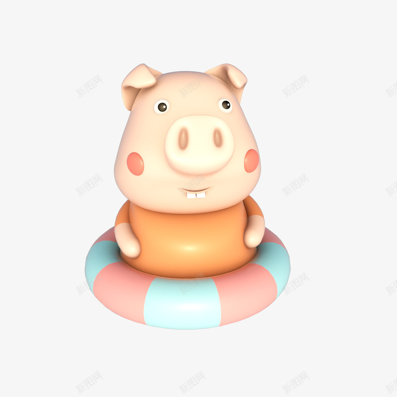 卡通立体超人猪png免抠素材_88icon https://88icon.com 猪年生肖 c4d 卡通猪 猪宝宝 猪小福 立体猪 3D 元宝 新年 猪年 生肖 财富 财神 贺岁 超人