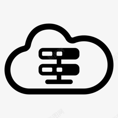 云存储备份数据互联网图标