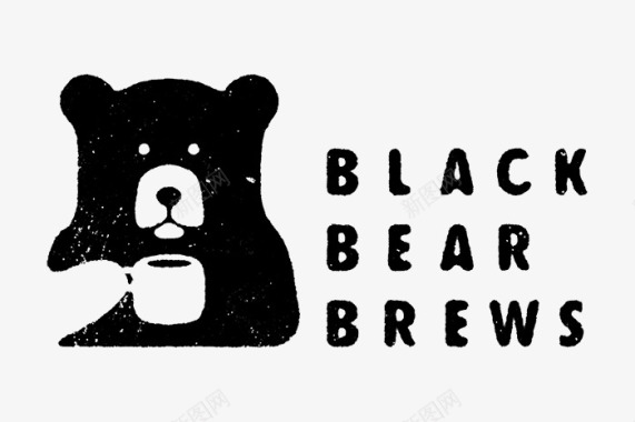 BlackBearBrews咖啡店品牌设计设计圈展图标