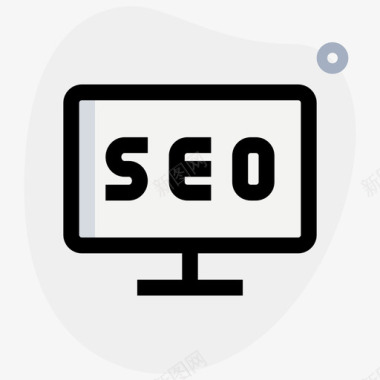 SEO和网络电脑网络应用SEO1圆形形状图标