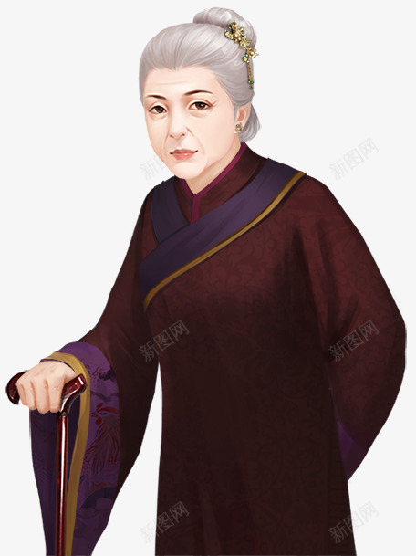 拄拐杖的老奶奶古风中老年男女人物png免抠素材_88icon https://88icon.com 中老年 人物 古风 拐杖 男女 老奶奶 老婆婆卡通