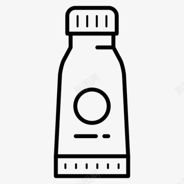 瓶子设计牛奶图标