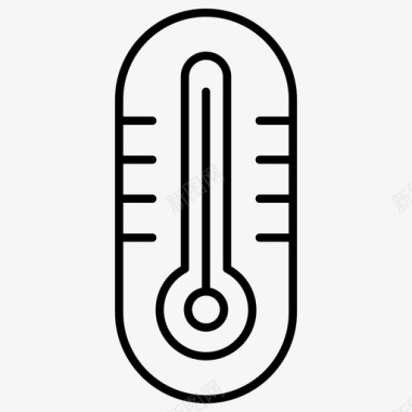 温度计热夏季图标