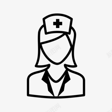 护士护士化身女护士图标