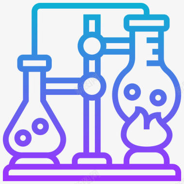 踏步梯实验室科学148梯度图标