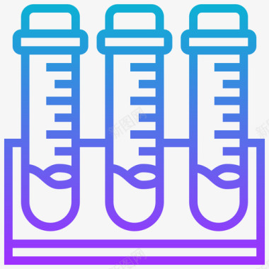 矢量试管试管医院82梯度图标