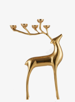 金属鹿装饰摆件素材