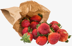 草莓水果食品美味甜红色维生素健康甜点花园吃养料A蔬素材