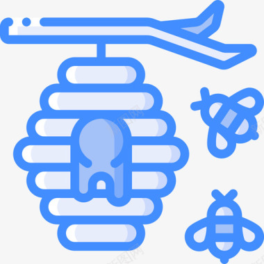 林春天蜂巢春天159蓝色图标