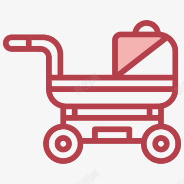 婴儿推车玩具31红色图标