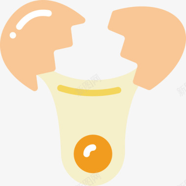鸡蛋煎饼日平底图标