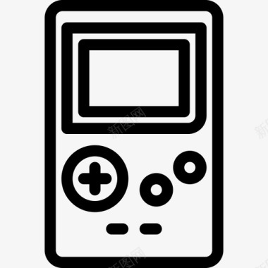复古便携游戏手持游戏机电玩图标