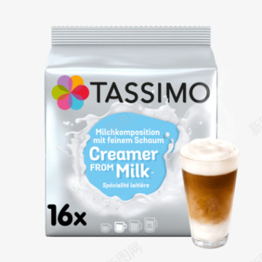 现货德国原装进口Tassimo咖啡胶囊纯奶泡16粒图标