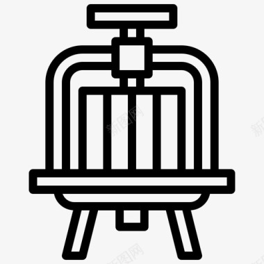 葡萄特写图片葡萄酒压榨机葡萄酒15直线型图标
