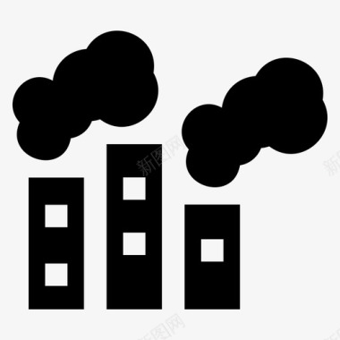 保护自然海报污染空气保护图标