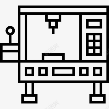 山3D3d打印机工业过程47线性图标