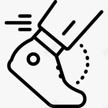 脚步速度脚步步态图标