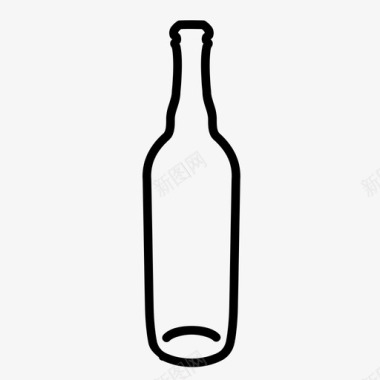 瓶子啤酒瓶饮料瓶图标