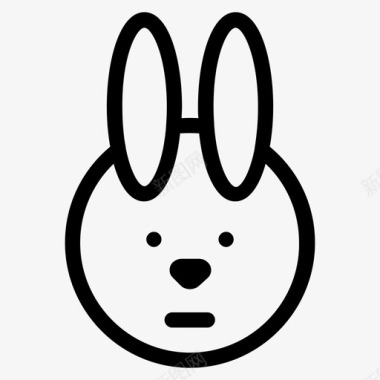 兔子动物小白兔图标