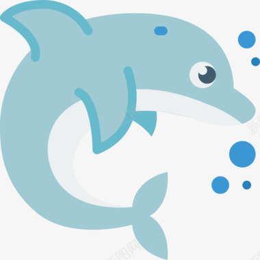 海豚潜水45平底图标