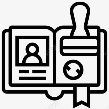 水墨数字8免扣护照数字游牧民8直系图标