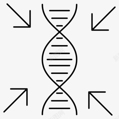 dna细胞核dna医院医学图标