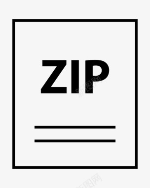 ZIP文件格式zipdocumentextension图标