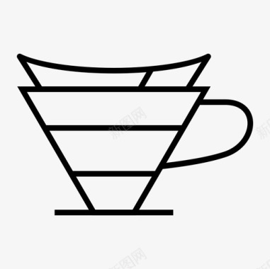 v60手工煮咖啡机日本咖啡机图标