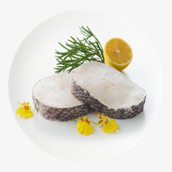 银鳕鱼生鲜食材素材