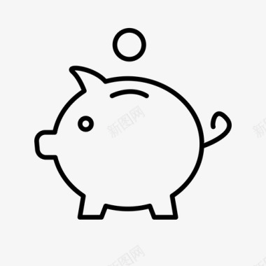 钱猪现金储蓄图标