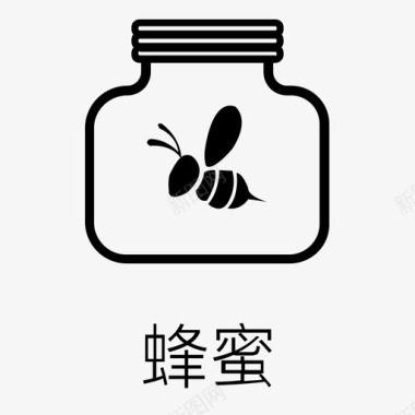 蜂蜜字体蜂蜜图标