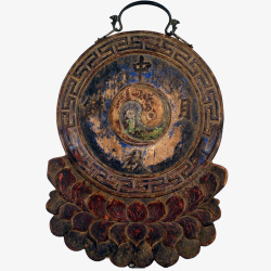 清中秋月饼幌子此展品为清代时期的竹木漆器长45厘米素材