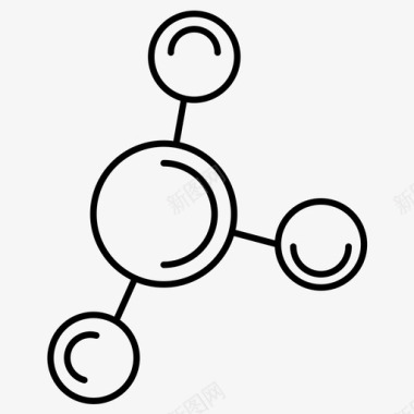 化学化学原子键图标