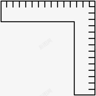 学生矢量图测量尺米图标