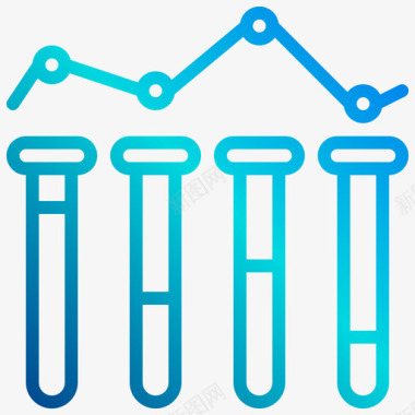 线性图分析数据分析26线性梯度图标