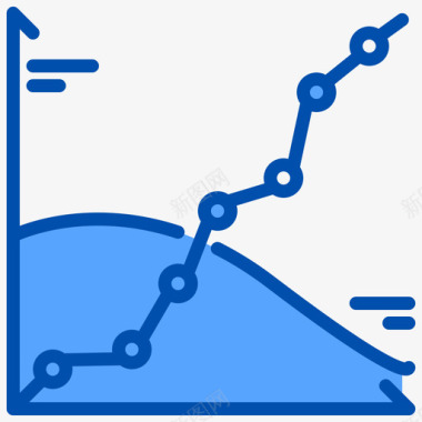数据分析矢量图图表数据分析25蓝色图标