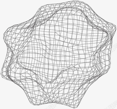 抽象30款独特抽象的3D网格线框EPS矢量30Wire图标