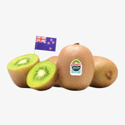 佳沛新西兰阳光绿奇异果猕猴桃营养当季水果鲜果10个素材