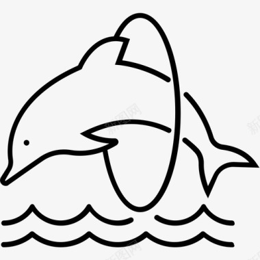 海豚动物梦想图标