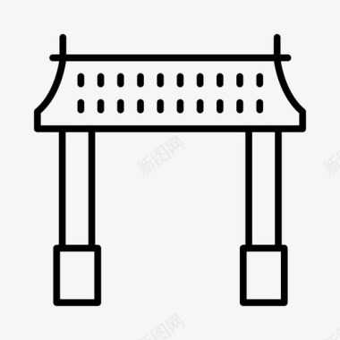 越南河内庙宇亚洲宗教图标