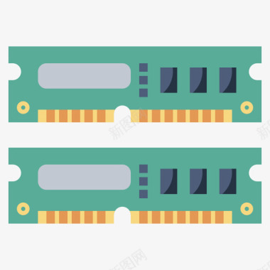 v6Ram内存计算机组件6扁平图标